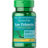 Puritan's Pride Saw Palmetto Standardized Extract 160 mg Со Пальметто 60 гелевих капсул