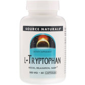 Source Naturals L-Tryptophan, 500 mg, 60 Capsules (SNS-01984)