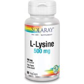 Solaray L-Lysine, 500 mg, 60 Vegetarian Capsules (SOR-04940)