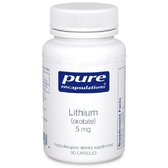 Pure Encapsulations Lithium Orotate, 5 mg, 90 Capsules (PE-01126)