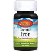 Carlson Labs Chelated Iron 100 Tabs (CAR-05571)