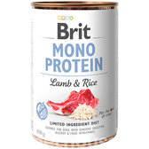 Вологий корм для собак Brit Mono Protein Dog з м'ясом ягняти та темним рисом 400 г (8595602529728)