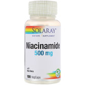 Solaray Niacinamide, 500 mg, 100 Veg Capsules (SOR04365)