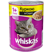 Вологий корм для котів Whiskas з куркою в соусі 400г (5900951020889)