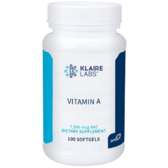 Klaire Labs Vitamin A Вітамін А 7500 мкг (25000 МО) 100 гелевих капсул