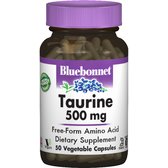 Bluebonnet Nutrition Taurine, 500 mg, 50 Vegetable Capsules (BLB0084)