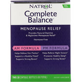 Natrol Complete Balance, Menopause Relief, AM/PM, Two Bottles 2 баночки по 30 капсул (NTL-03001)