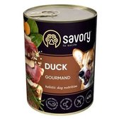 Вологий корм для собак Savory Dog Gourmand качка 400 г (4820261920208)