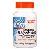 Doctor's Best Best Stabilized R-Lipoic Acid 100 mg 180 Veggie Caps R-ліпоєва кислота з биоусиление Na-RALA