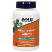 Now Foods Magnesium Citrate 200 mg 100 Tablets (NF1290)