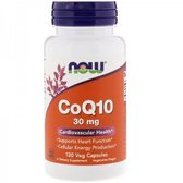 NOW Foods CoQ10 30 mg Коензим Q10 120 веганських капсул