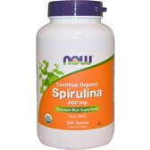 NOW Foods SPIRULINA 500 mg 500 TABS Спирулина