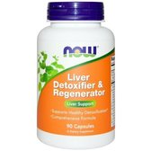 NOW Foods LIVER DETOXIFIER & REGENERATOR 90 VCAPS Детоксіфікатор і регенератор печінки