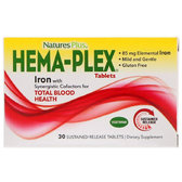 Nature's Plus Hema-Plex 30 Sustained Release Tabs Фіточай. Комплекс вітамінів і мінералів