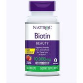 Natrol Biotin Strawberry Flavor 10,000 mcg 60 Tabs Біотин зі смаком полуниці