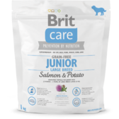 Сухий корм для цуценят гігантських порід Brit Care GF Junior Large Breed Salmon & Potato з лососем 1 кг (8595602510115)