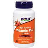 NOW Foods Vit D3 1000 IU 180 SGELS Вітамін D3