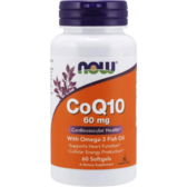 Now Foods CoQ10 with Omega-3 Fish Oil Коензим Q10 і Омега 3 60 гелевих капсул