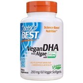 Doctor's Best Vegan DHA from Algae Докозагексанова кислота та омега-360 вегакапсул