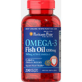 Puritan's Pride Omega-3 Fish Oil 1200 mg 200 caps