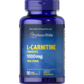 Puritan's Pride L-Carnitine Fumarate 1000 mg L-карнітин фумарат 90 капає