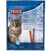 Ласощі для кішок Trixie Premio Quadro-Sticks палички з лососем і фореллю 5 шт. 5 г (4011905427256)