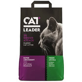 Наповнювач Cat Leader Classic 2xOdour Attack Fresh для котячого туалету супер всмоктуючий 5 кг