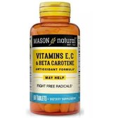 Mason Natural Vitamin E, C & Beta Carotene Вітаміни A, E, C, 60 таблеток