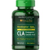 Puritan's Pride MyoLeptin CLA 1 500 mg кон'юговані лінолева кислота 90 гелевих капсул