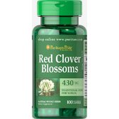 Puritan's Pride Red Clover Blossoms 430 mg-100 Capsules