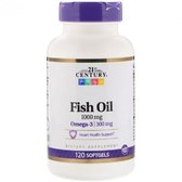 21st Century Fish Oil 1000 mg Омега 3 120 капсул