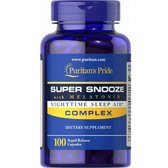 Puritan's Pride Super Snooze with Melatonin Формула для сну з мелатонином 100 капсул