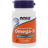 NOW Foods Omega-3 Molecularly Distilled Softgels 30 caps