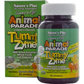 Natures Plus Animal Parade Tummy Zume 90 chewables Комплекс для поліпшення травлення для дітей, Тропіки