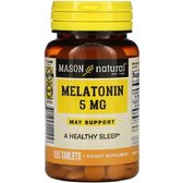 Mason Natural Melatonin 5 mg Мелатонін 120 таблеток