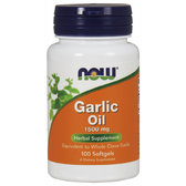 NOW Foods GARLIC OIL 1500 mg 100 SGELS Часникова олія