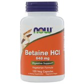 Now Foods Betaine HCL, 648 mg, 120 Veggie Caps (NF2938)