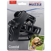 Намордник Coastal Soft Basket Muzzle силіконовий для собак р. 3 чорний (01365_BLK03)