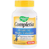 Nature's Way Completia Diabetic Multi-Vitamin Iron Free 90 Tabs Мультівітаміни для діабетиків