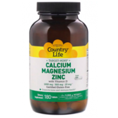 Country Life Target-Mins Calcium Magnesium Zinc 180 Tabs Кальцій магній цинк