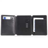 Зовнішній акумулятор SEYVR Power Bank 1400mAh and Genuine Leather Wallet Black for iPhone