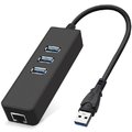 Адаптер Dynamode USB to 3xUSB 3.0+RJ45 Black
