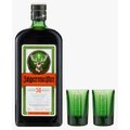 Ликер Jagermeister 0.7л + 2 зеленые рюмки 20мл