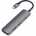 Адаптер Satechi Adapter USB-C to HDMI+USB-C+2xUSB3.0 Space Grey (ST-CMAM)