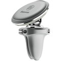 Держатель и док-станция Baseus Car Holder Magnetic Air Vent Mount Holder with cable clip Silver (SUGX-A0S)