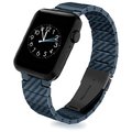 Аксессуар для Watch COTEetCI W76 Carbon Fiber Pattern Strap Blue (22008-BL) for Apple Watch 42/44/45/49mm