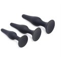 Набор анальных пробок Master Series Triple Spire Tapered Silicone Anal Trainer Set, 3 шт (черный)