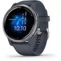 Смарт-часы Garmin Venu 2 Silver Stainless Steel Bezel with Granite Blue Case and Silicone Band (010-02430-00)