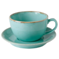 Чашка Porland Seasons Turquoise 320 мл с блюдцем 160 мм (213-222134.T)