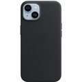 Аксессуар для iPhone Apple Leather Case with MagSafe Midnight (MPP43) for iPhone 14